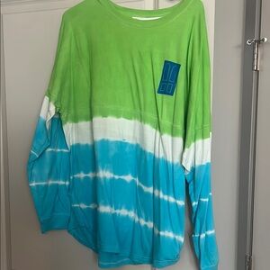 Vibrant Green and Blue Monsters Inc Long Sleeve Shirt